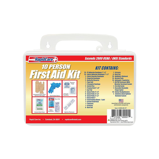10 Person Bulk First Aid Kit, Poly